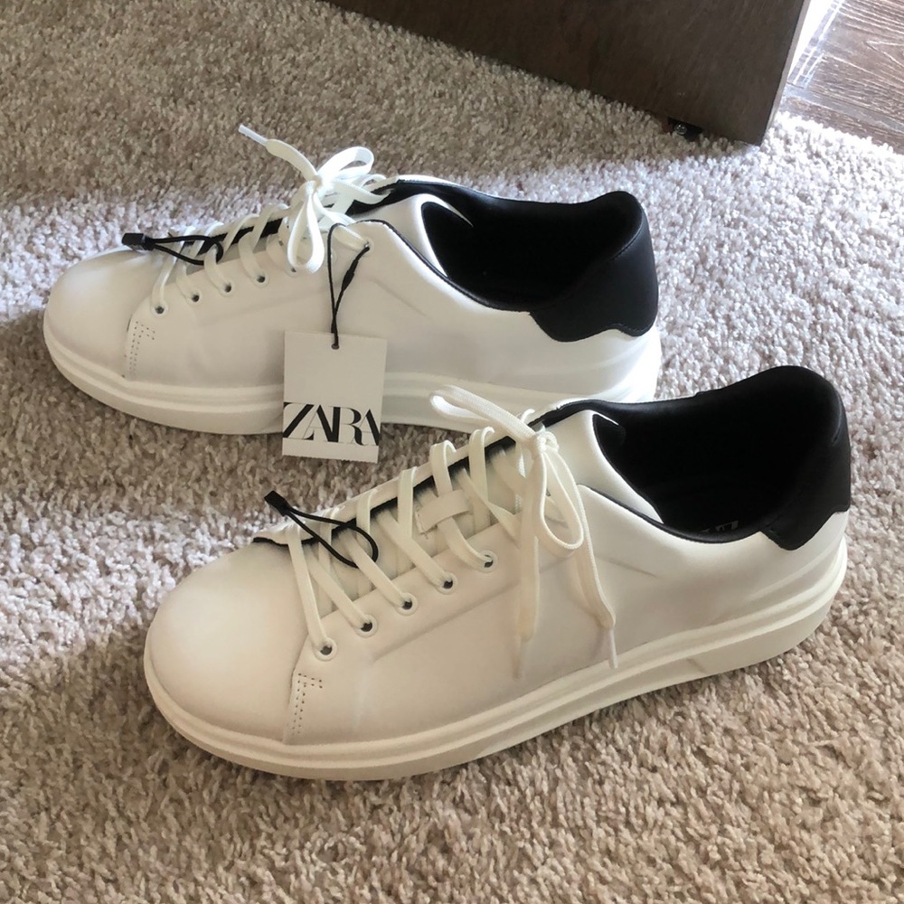 ZARA Mens White Sneaker